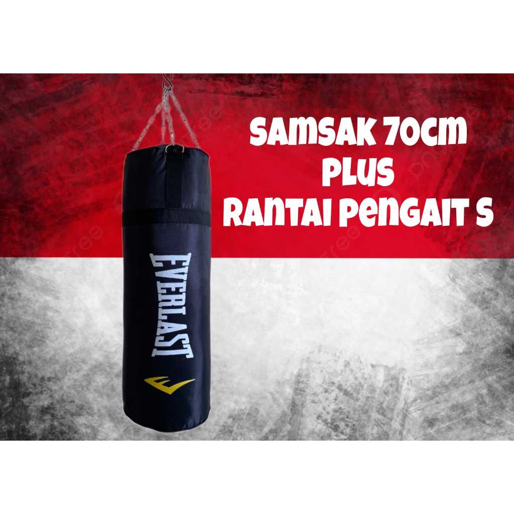Samsak Tinju Ukuran 70cm - Samsak Berkualitas - Sansak Tinju Muaythai Pencak Silat - Samsak Gantung 