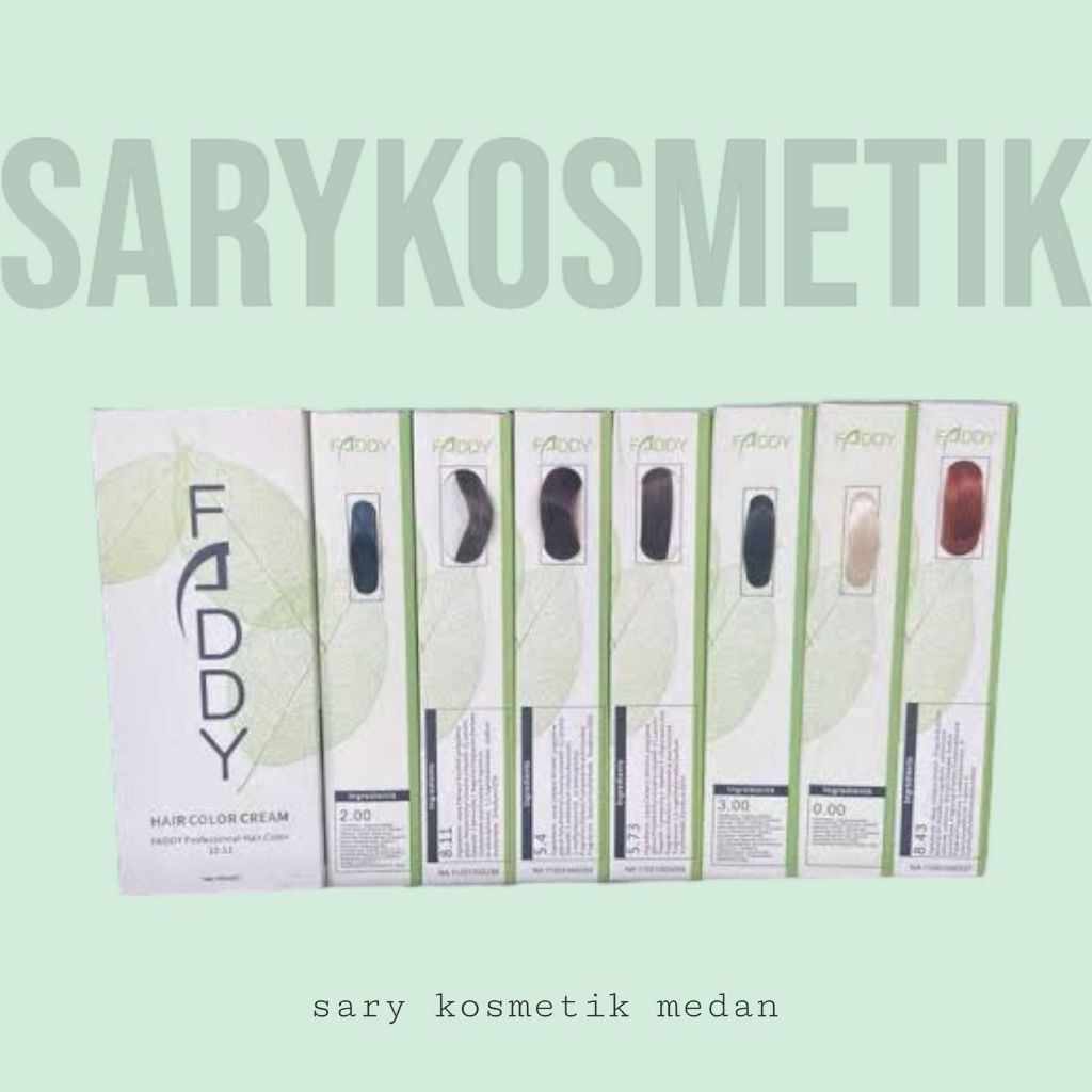 un_ FADDY hair color cream 2 x 100 ml - cat rambut premium