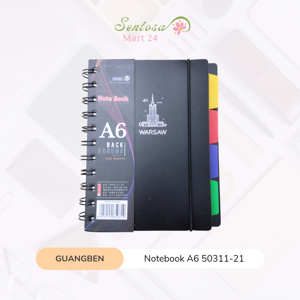 

GUANGBEN Notebook A6 Buku Tulis Catatan Jurnal Diary 50311-21 | SentosaMart24