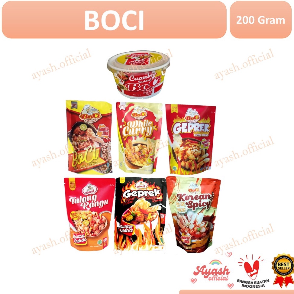 

ZTGW19 1111 Boci Baso Aci Mantap Jiwa Best seller