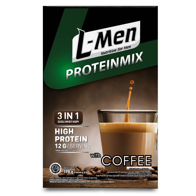 

L-Men Proteinmix Coffee 6 sachet (12g protein)