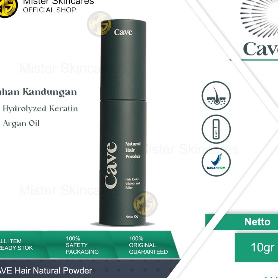 MJKR872 TERMURAH Cave Natural Hair Powder 1 gr  Membuat Rambut Lebih Bervolume  Tebal Anti Lepek