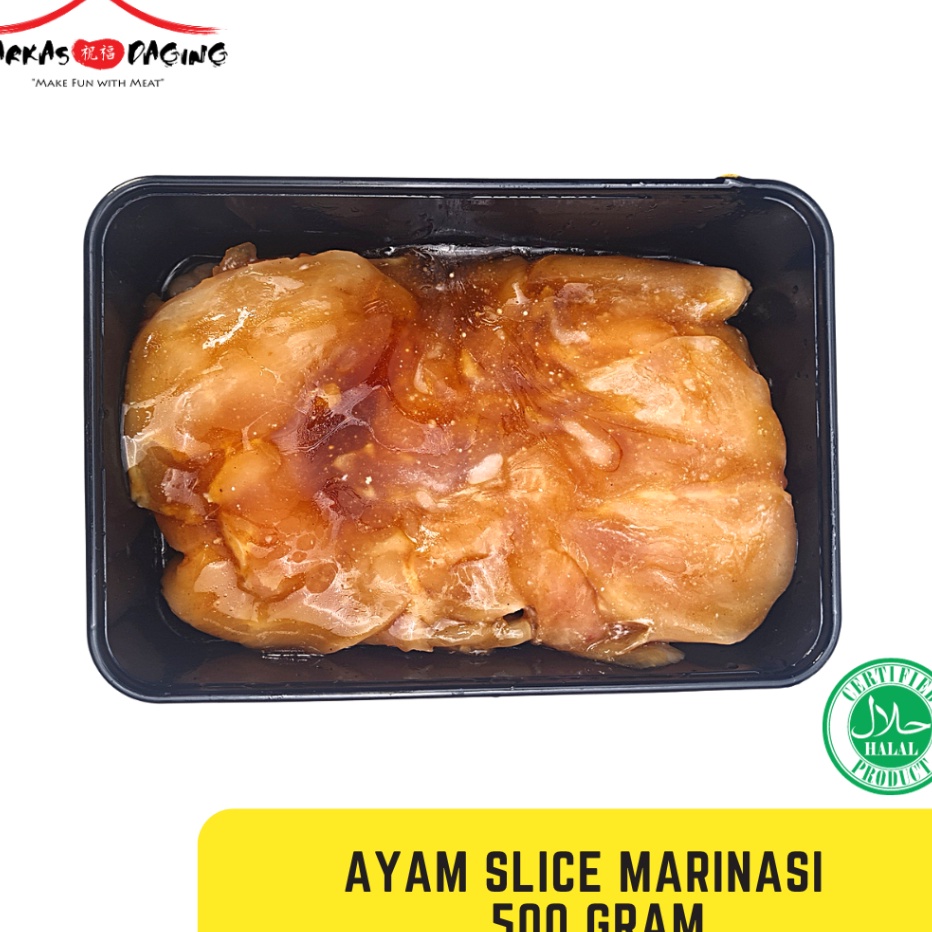 

WKDG4257 Terlaris AYAM Marinasi Ayam Fillet Slice Daging Ayam Fillet Dada Marinasi BBQ