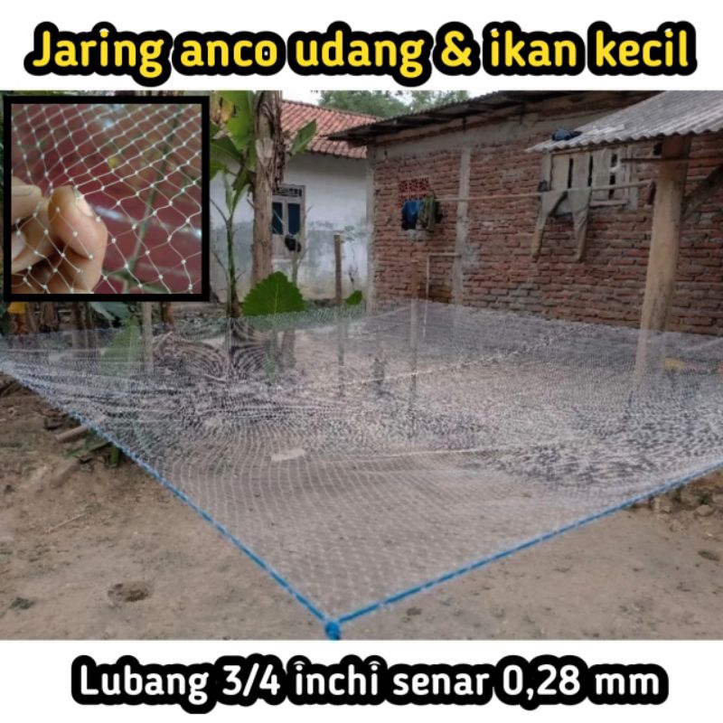 Jaring anco udang & ikan kecil jaring perangkap ikan