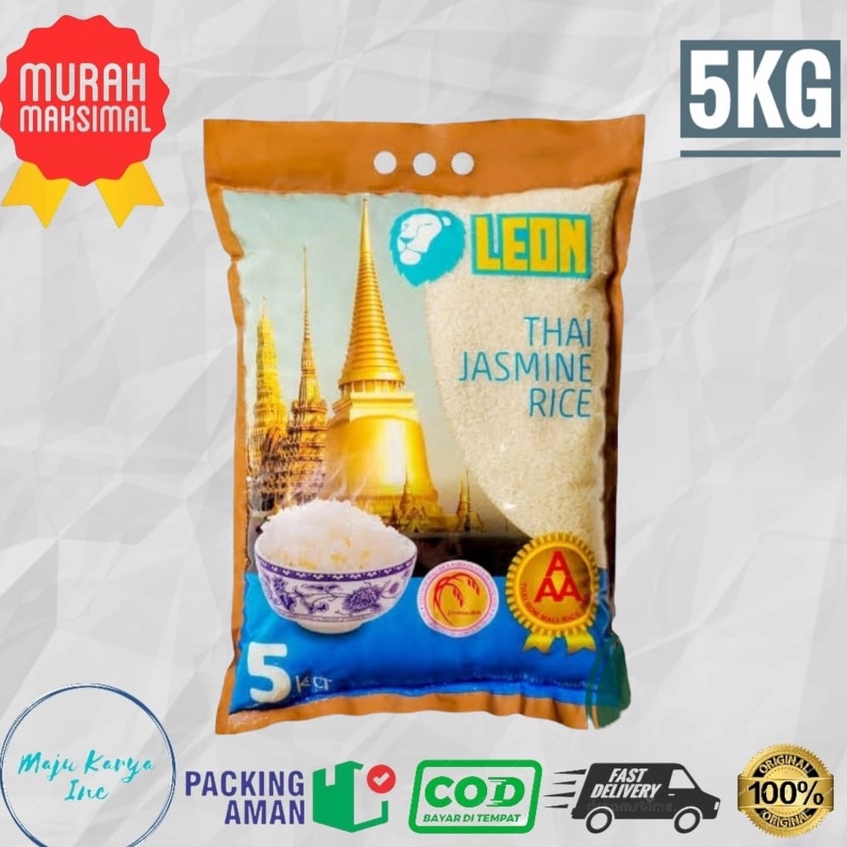 

TJBT4946 TEBUS MURAH Beras Leon Thailand Jasmine Rice 5 Kg