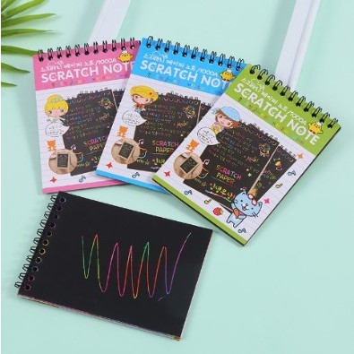 

Buku Gambar Mini Tulis Gores Ajaib Colourfull - Buku Magic Warna Colourful PROMO
