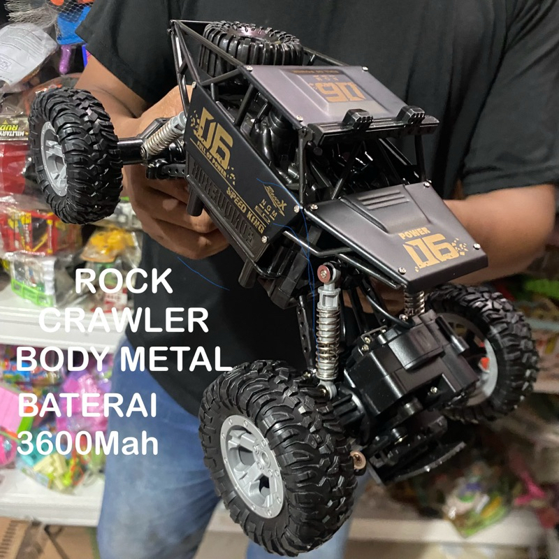 mainan mobil remote rc 4x4 mobil remote control offroad scale 1:14 / Body Metal