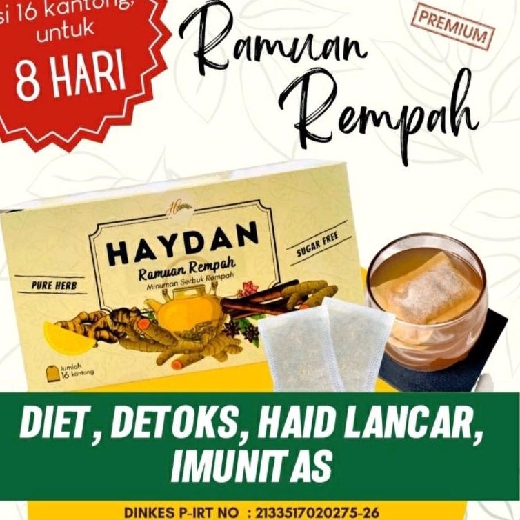 

Ready Harga Promo Teh Detox Teh Celup Rempah JSR Imunitas Ramuan Rempah Haydan 87H CCB