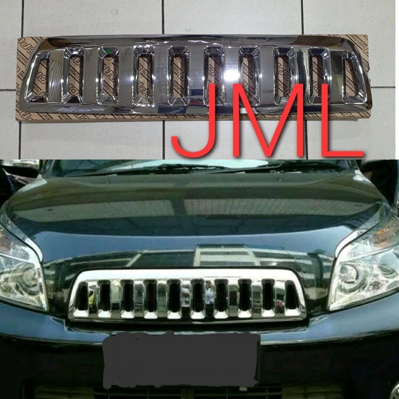 Grill depan chrome New Rush/Terios 2013 - 2014.