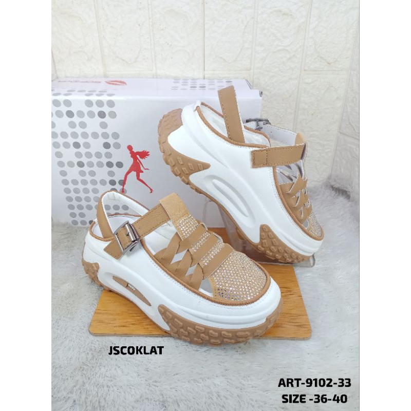 SANDAL WEDGES IMPORT WANITA SOFIYA D9102-33