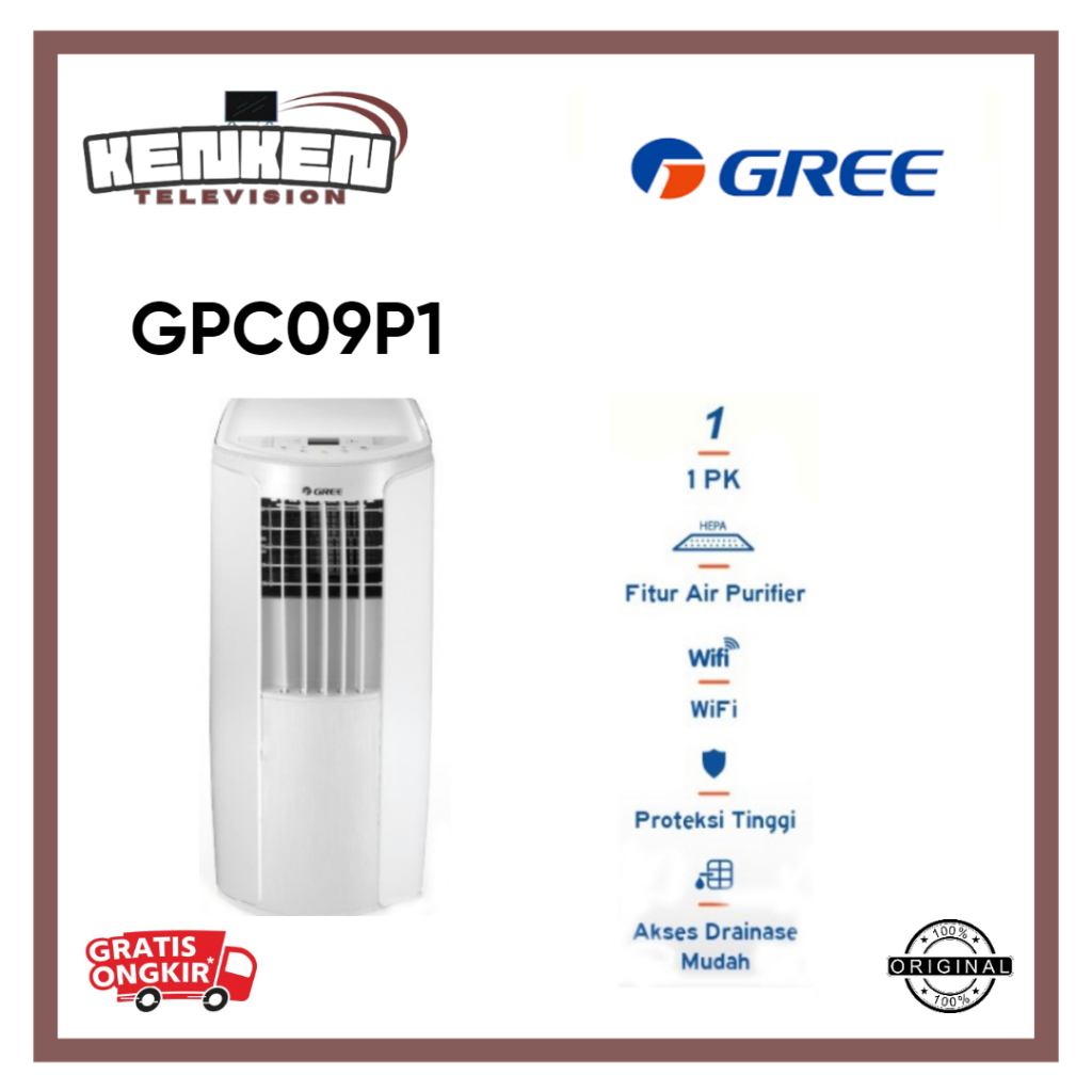 AC PORTABLE GREE GPC09P1 1PK AC GREE PORTABLE