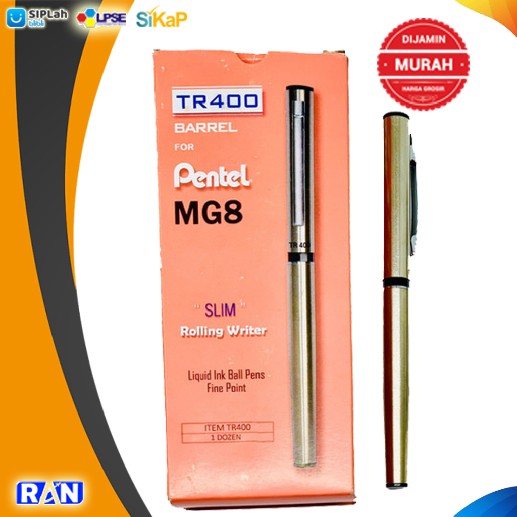 

REFILL Ballpoint / Bolpen / Pulpen Pentel MG-8 Hitam TR400