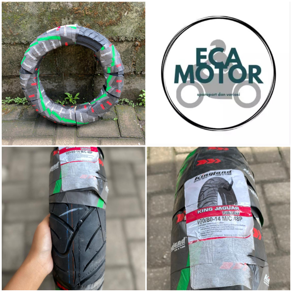 BAN LUAR KINGLAND 100/80-14 BEAT VARIO TUBLESS || BAN LUAR BELAKANG MATIC BEAT VARIO KINGLAND 100/80