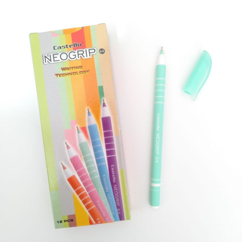 

Pulpen Standard Castello Neogrip Anti Macet(Lusin)