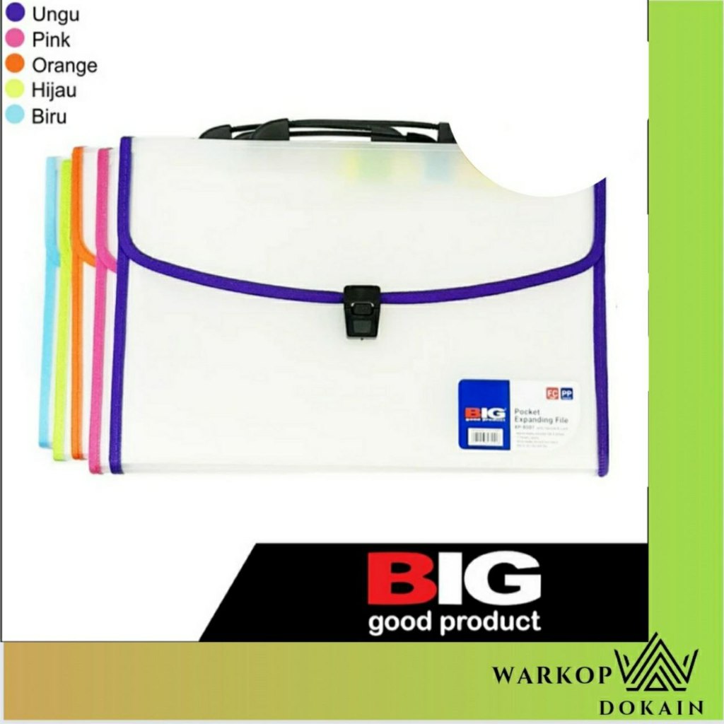 

Expanding File Big F4 Transparan XFG-8007 - Hijau