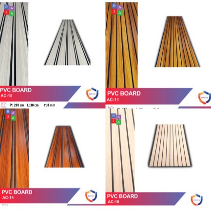 WALLPANEL PVC WALLBOARD PVC BOARD MOTIF KAYU LEBAR 30 CM HARGA PER LEMBAR