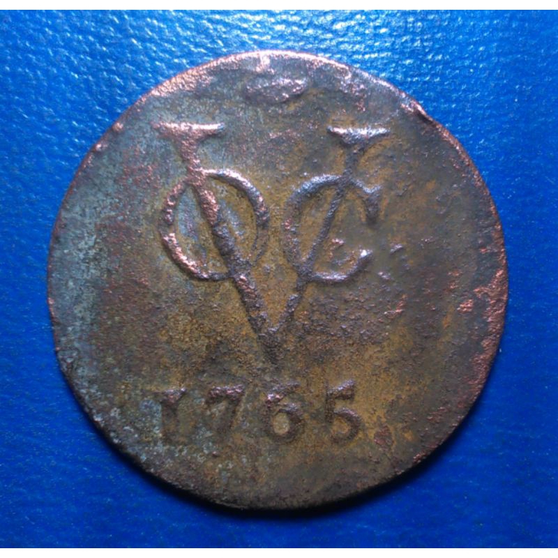 Koin VOC 1 Duit West Friesland 1765