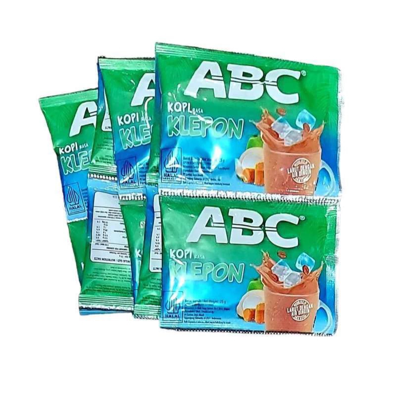 

Kopi Abc rasa Klepon renceng isi 10pcs