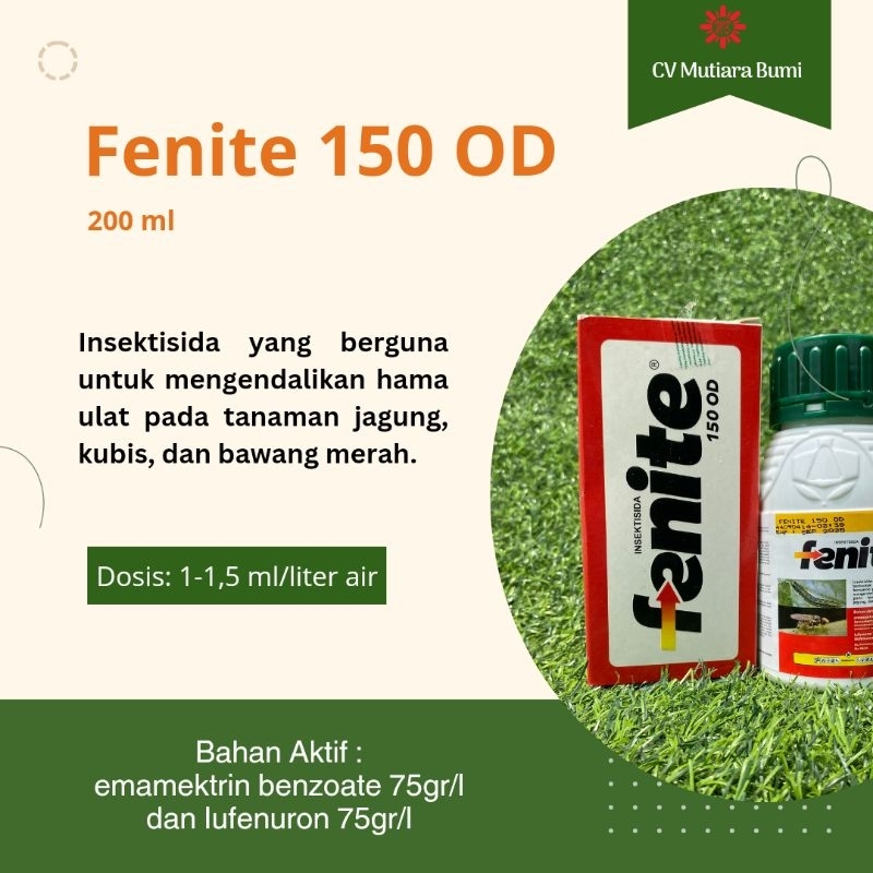 PESTISIDA | INSEKTISIDA | FENITE 200ML | MEMBASMI ULAT PADA TANAMAN JAGUNG, KUBIS, BAWANG MERAH