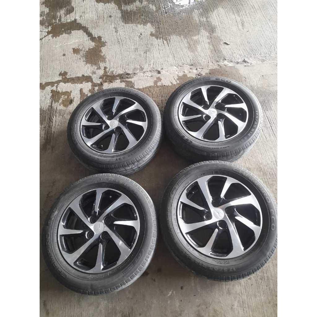 VELG MOBIL BEKAS R14 BAUT 4 STD NEW AYLA R14X5 4X100 ET45 VELG AJA