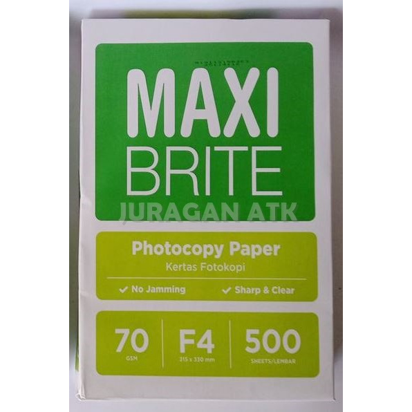 

KERTAS HVS MAXI BRITE F4 70 GSM