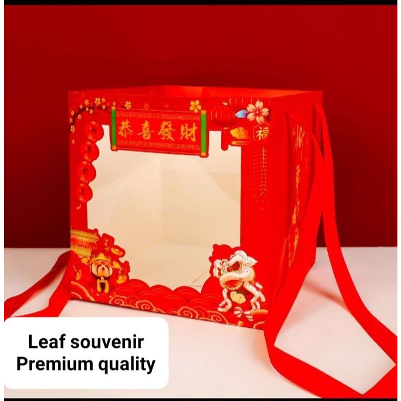 

paper bag imlek cny chinese new year goodie bag box kotak kemasan imlek kue lapis 1 loyang imlek mika