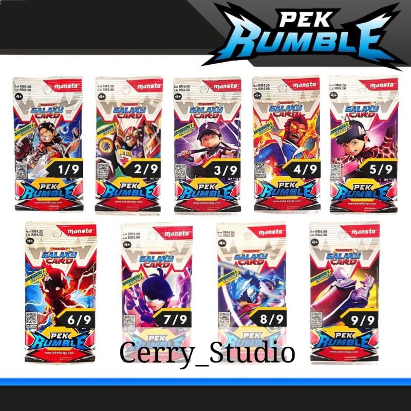 Boboiboy Galaxy Card Set - Pek Rumble