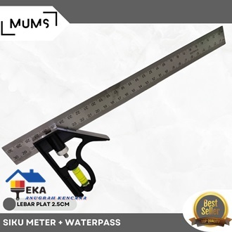 

Penggaris Siku L Waterpass Kombinasi Square Ruler Sudut Presisi Air EAK