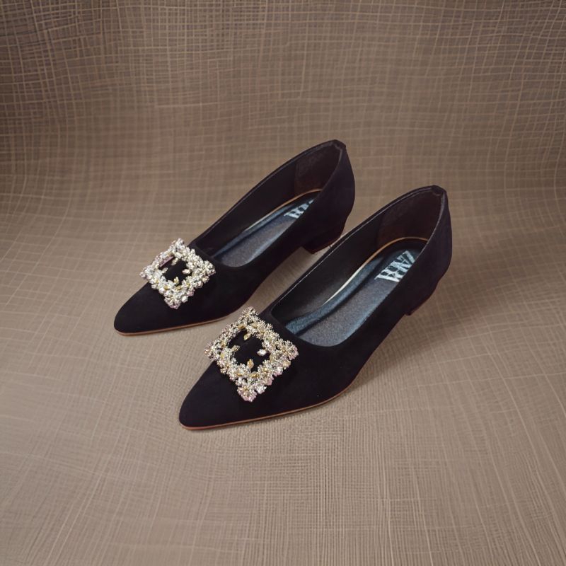 Sepatu Wanita zara Sepatu Kerja wanita High Heels 3.cm ZR-KD-03
