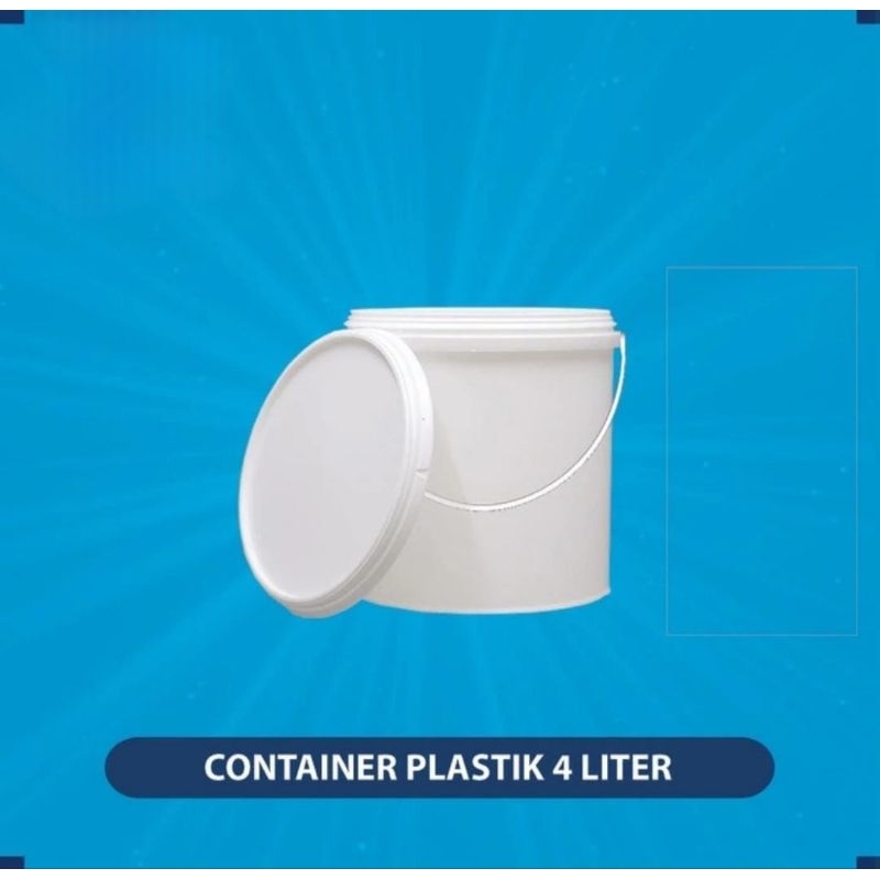 Ember Plastik 4 Liter Pail 4,5kg / Untuk selai, cat , Ice cream dll