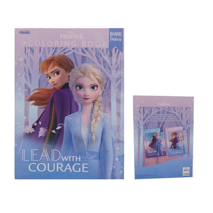 Frozen II Coloring Book L (Lead With Courage) Sticker Book