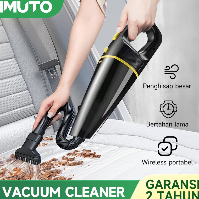sale IMUTO Vacuum Cleaner Vacum Cleaner Portable Mini Penghisap Debu Mobil Wireless Kasur Penyedot D