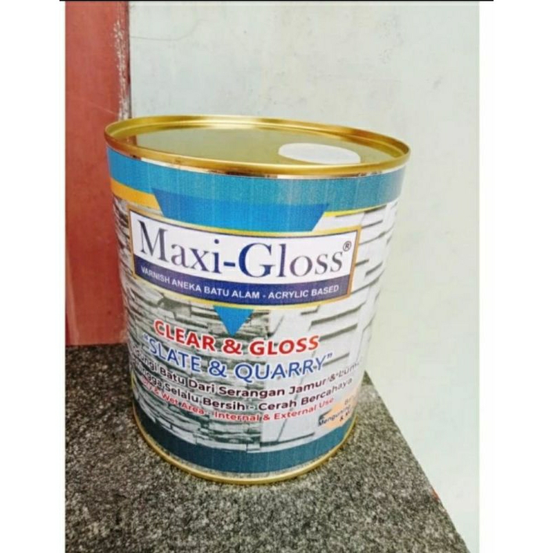 CAT COATING BATU ALAM CLEAR GLOSS DOFF HITAM KALENG 1 LITER