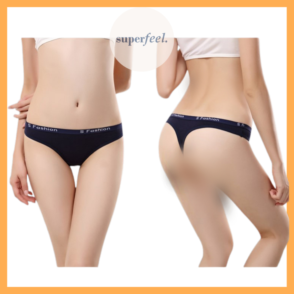 terbaru sfl celana dalam seksi thong cd wanita g string katun cotton anti bau gatal kolor cangcut