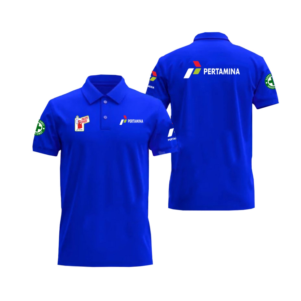 BAJU kerah model Kaos Kerah Depan LOGO PERTAMINA - BAJU PERTAMINA PASTI PAS - F2ASTORE
