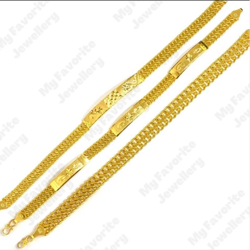 Gelang Terlaris Model Holo Super 5graman Emas Asli Kadar 700 16 Karat dan 875 20 Karat