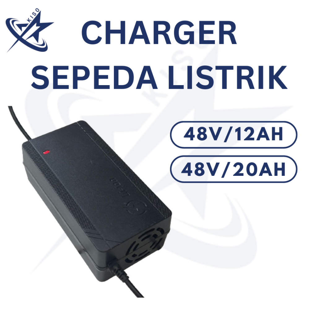 GoGooStoree - KISO Charger Pengisian Baterai Sepeda Listrik Skuter Listrik Motor Listrik