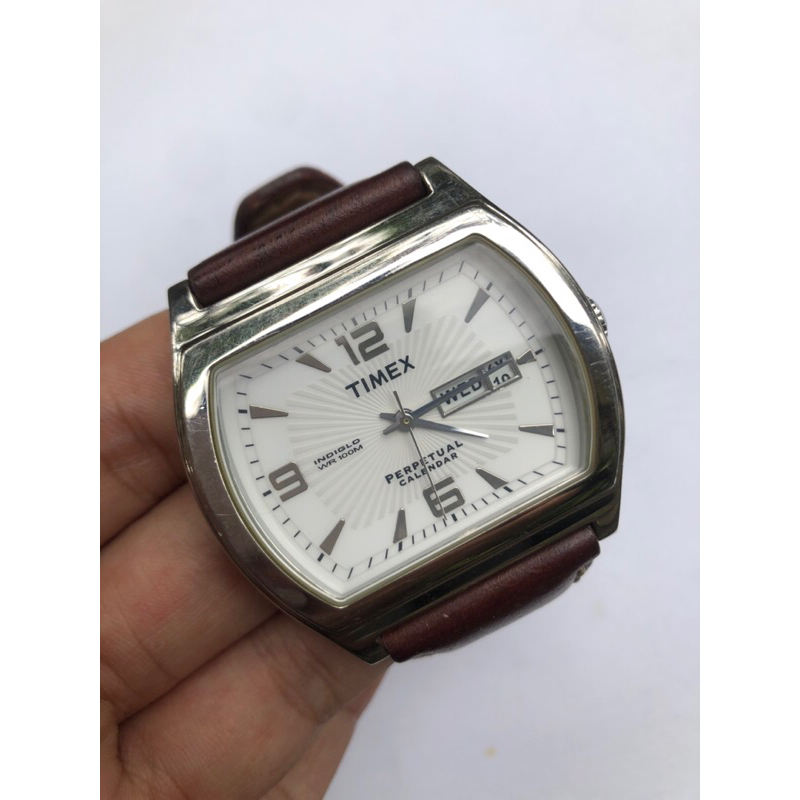 Jam Tangan Timex Indiglo WR 100M Perpetual Calendar