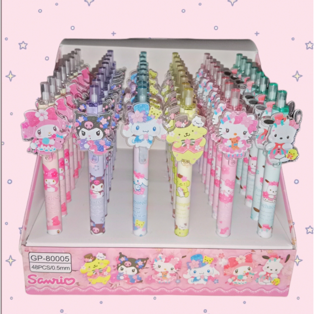 

Pulpen Karakter Sanrio Hello Kitty Cinnamorol Kuromi My Melody Pompompurin Poccaho