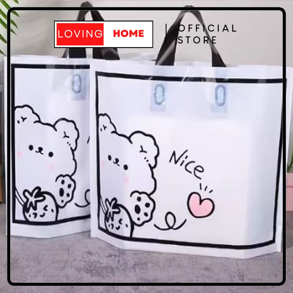 

LOVING HOME - Paper bag kantong plastik bear nice tas kado gift bag premium