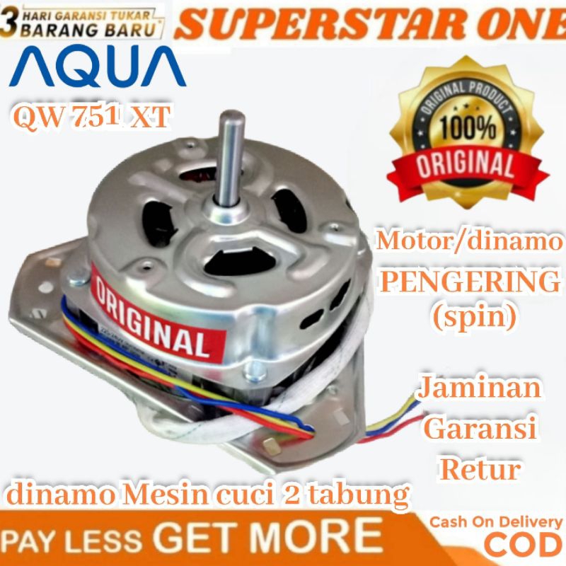dinamo/motor mesin cuci AQUA QW-751 XT/QW 751 XT/QW751XT DINAMO SPIN/PENGERING