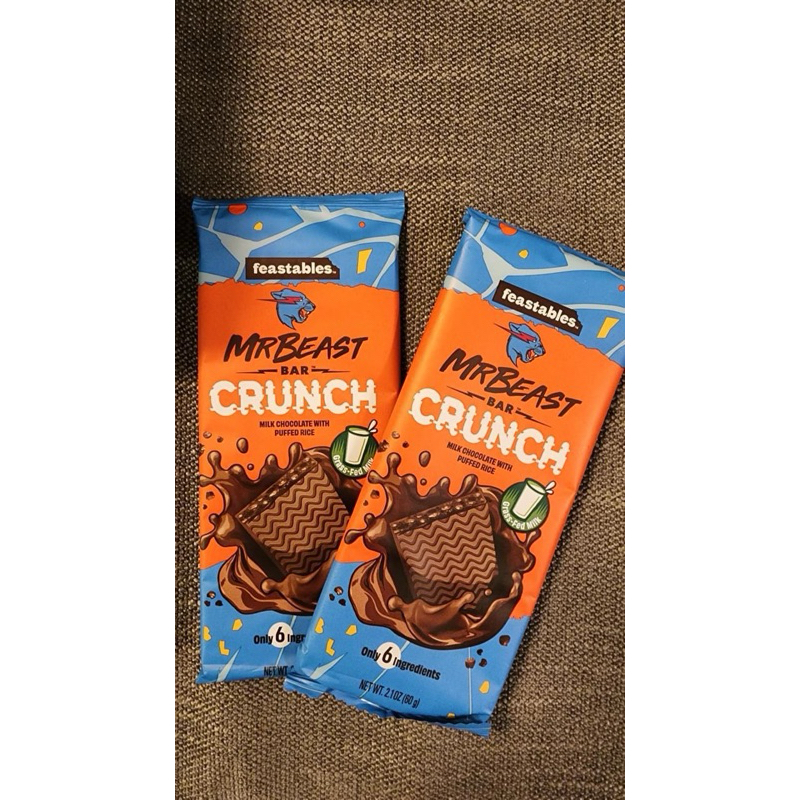 MrBeast Mr beast coklat feastables chocolate Bar crunch