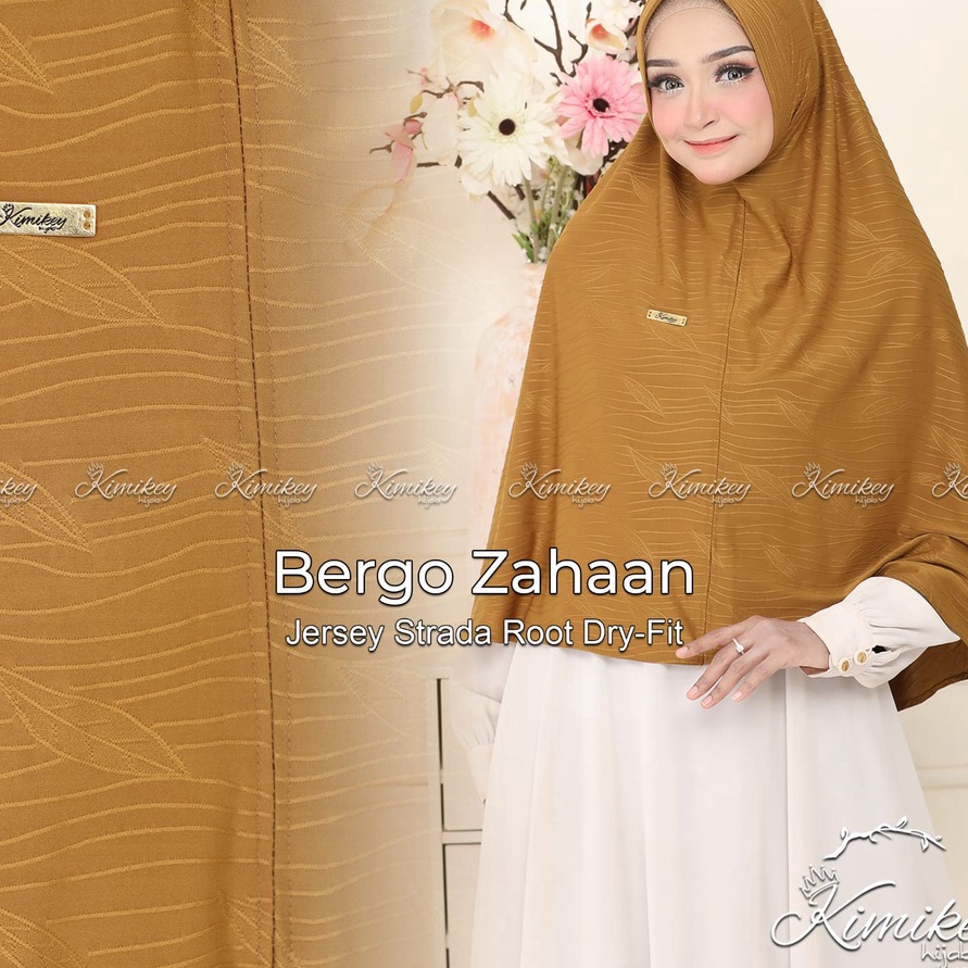 Terlaku KImikey Hijab Instan Zahaan Jumbo Bahan Strada DryFit