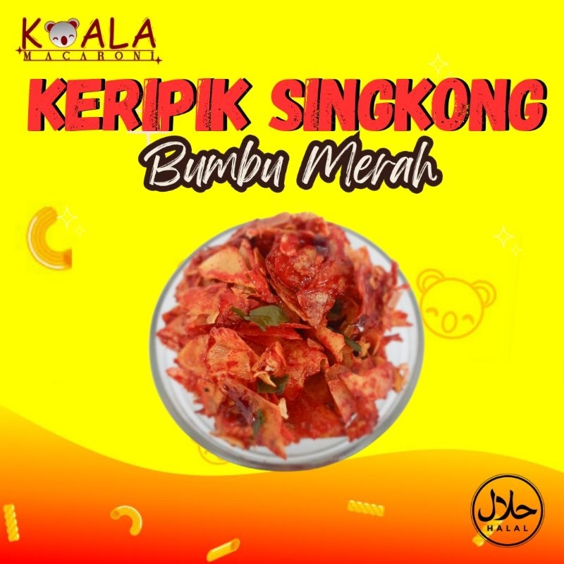 

KERIPIK SINGKONG BUMBU RUJAK MERAH/KERIPIK SANJAI