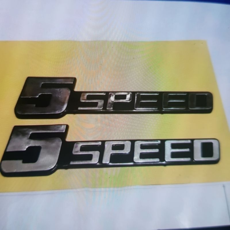 emblem tulisan 5speed taft F70