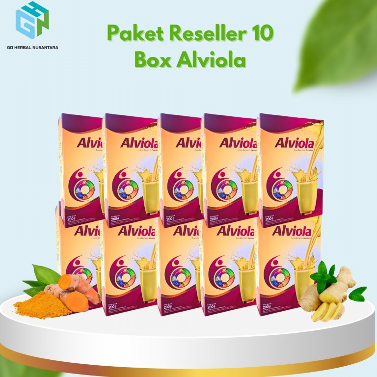 

Paket 10 Box reseller Alviola untuk membantu kesehatan dan kebugaran tubuh