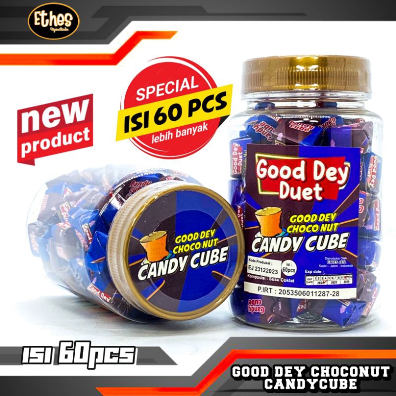 

PERMEN GOOD DEY CHOCO NUT CANDYCUBE isi 60pcs