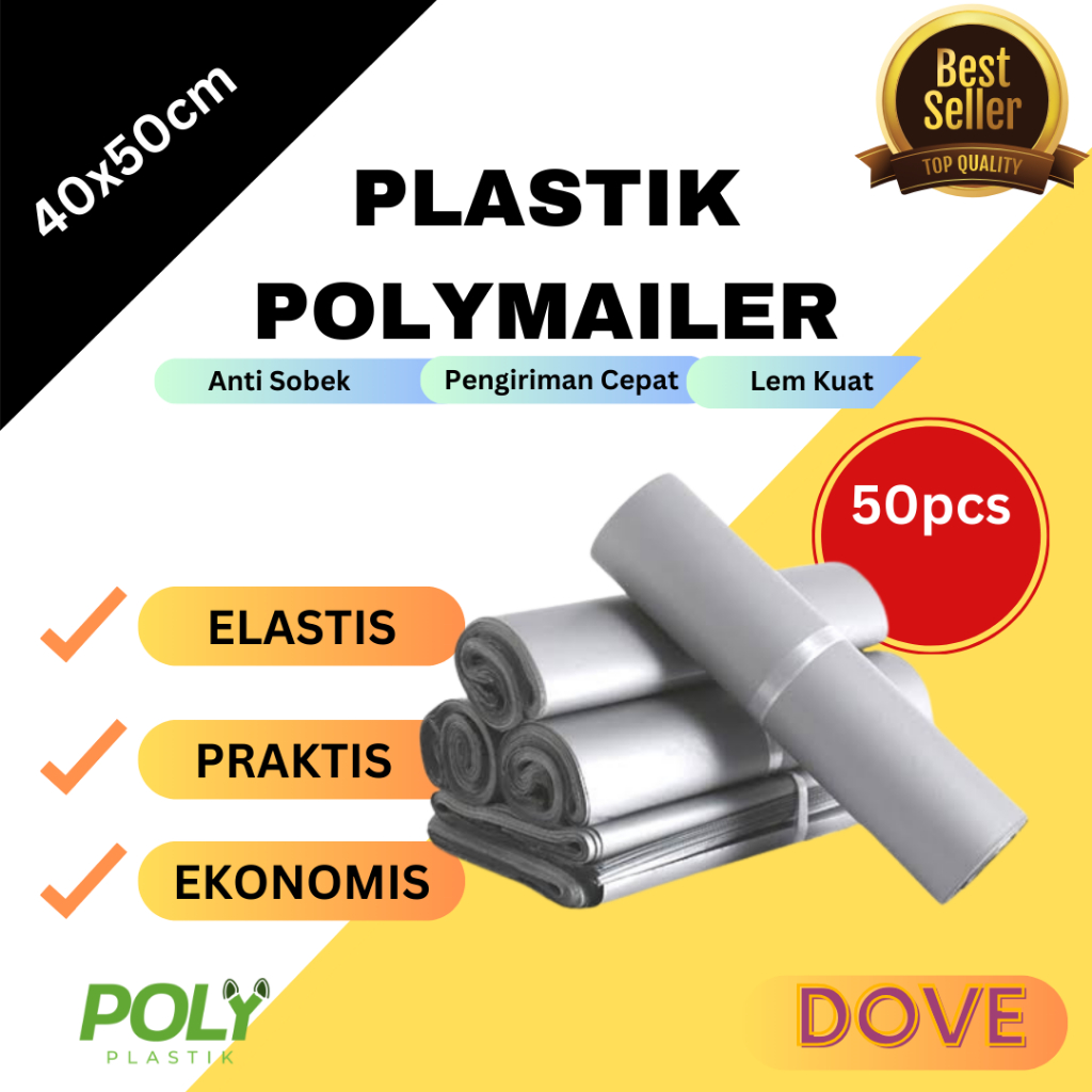 

RB Polymailer Plastik Packing Warna 40x50cm Isi 50Pcs