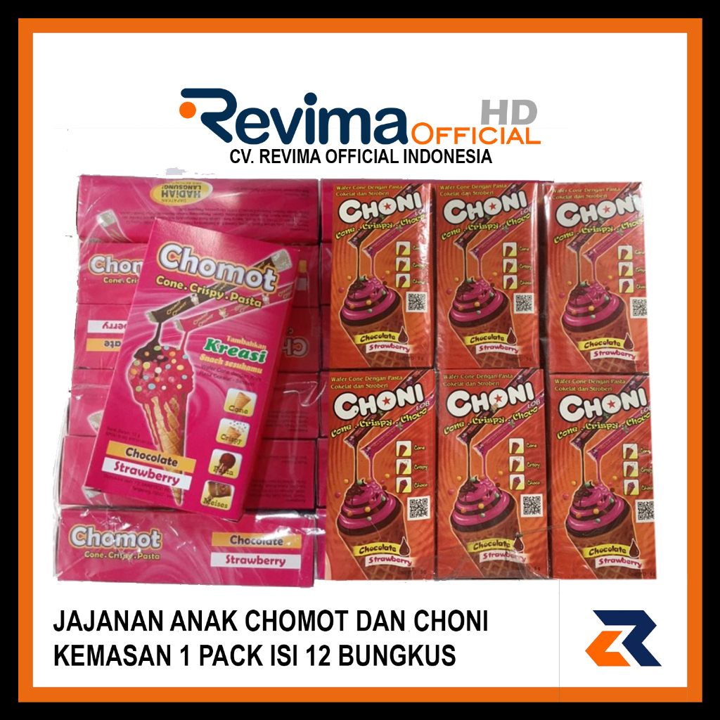 

Snack CHOMOT - CHONI Jajanan Anak Cone Crispy Pasta Berhadiah