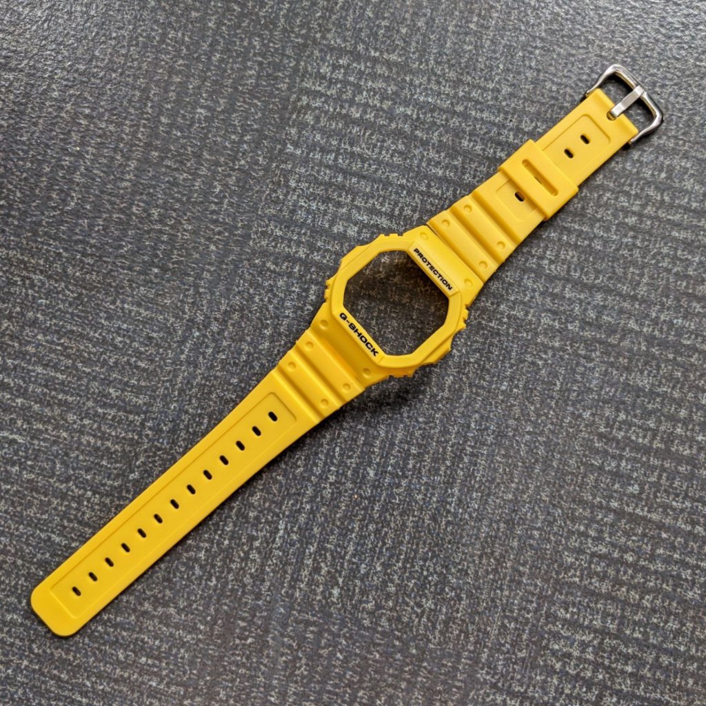 BNB STRAP BEZEL GSHOCK G SHOCK DW 5600 GW B5600 GRX 5600  DW 5700 dw 5030 yellow kuning